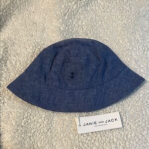 Janie and Jack Blue Denim Bucket Hat